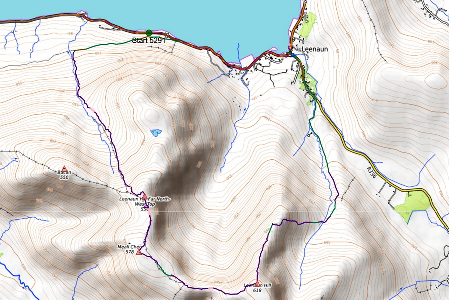 Map of the area for Track of the Month