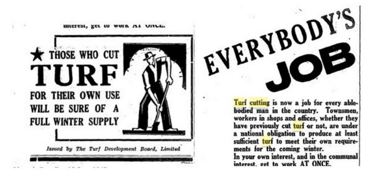 Promotion of Turf Cutting - Irish Press 1943